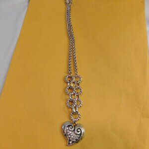 Ladies One Of A Kind - Hand Made - 1.70 ctw White Sapphire Necklace